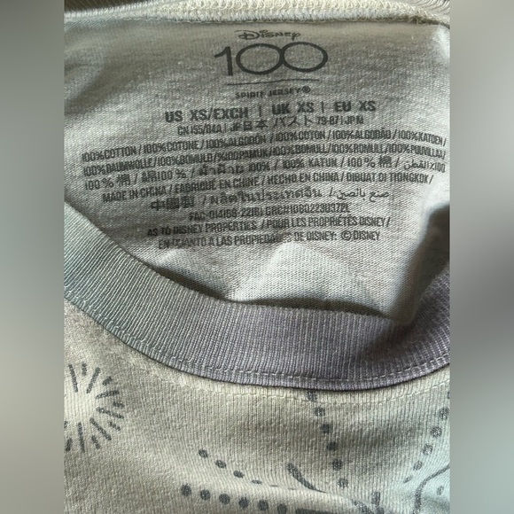 Disneyland Resort 100 Years Of Wonder Celebration Sprit Jersey Adult Size XS EUC - Picture 8 of 13